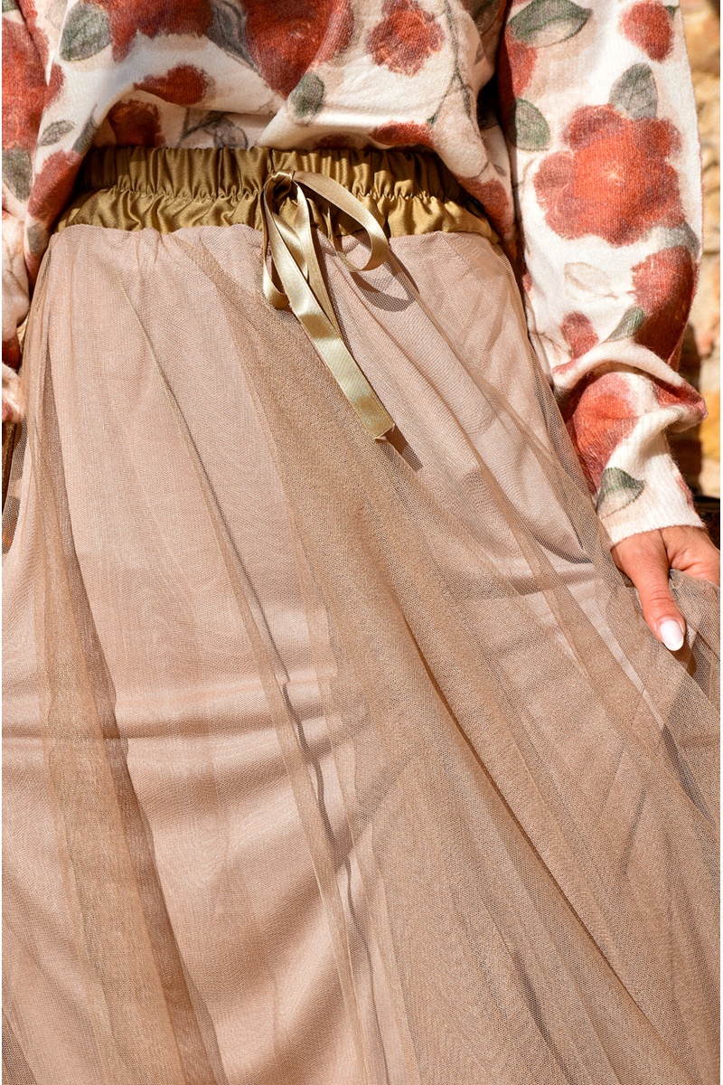 Jupe Tulle Beige EVY 2