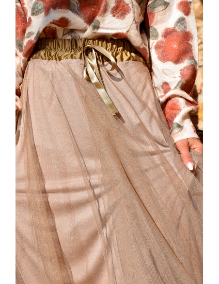 minth srl TULLE CAMEL JUPES FEMME
