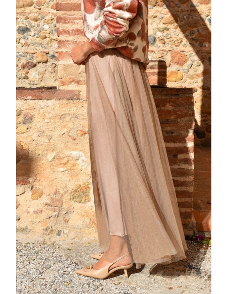minth srl TULLE CAMEL JUPES FEMME