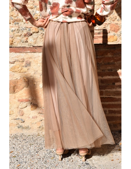 minth srl TULLE CAMEL JUPES FEMME