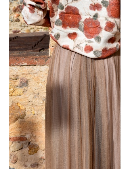 minth srl TULLE CAMEL JUPES FEMME