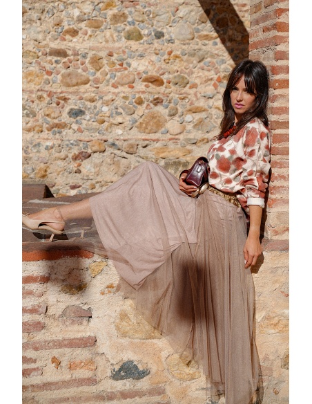 minth srl TULLE CAMEL JUPES FEMME