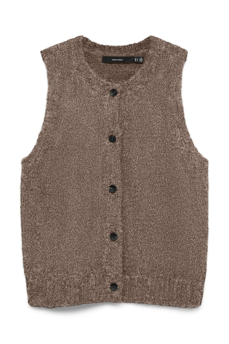 Gilet Sans Manches Marron VMNOVAH
