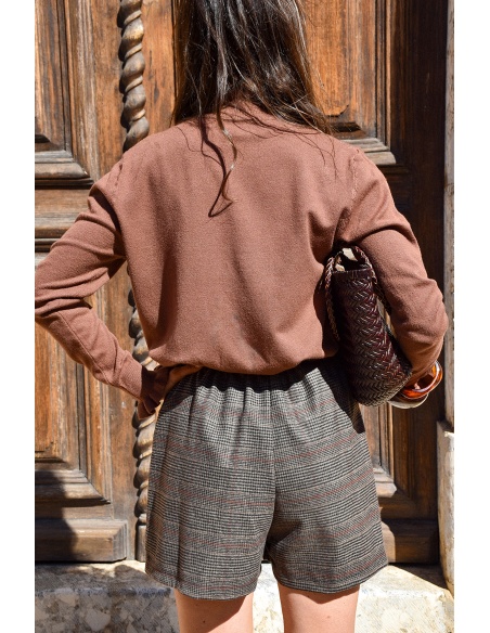 ALLEN and JO COL RO CAMEL PULL FEMME