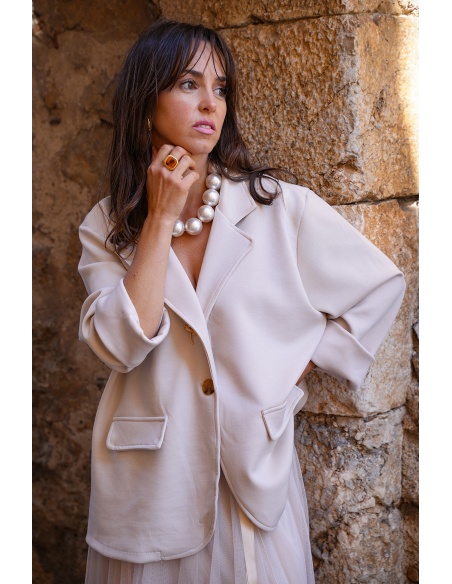 Blazer Ample Ecru ROMANE