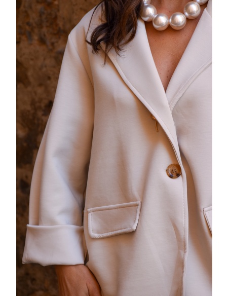 L.3 DI LEI LIANGLIANG  ECRU VESTES FEMME
