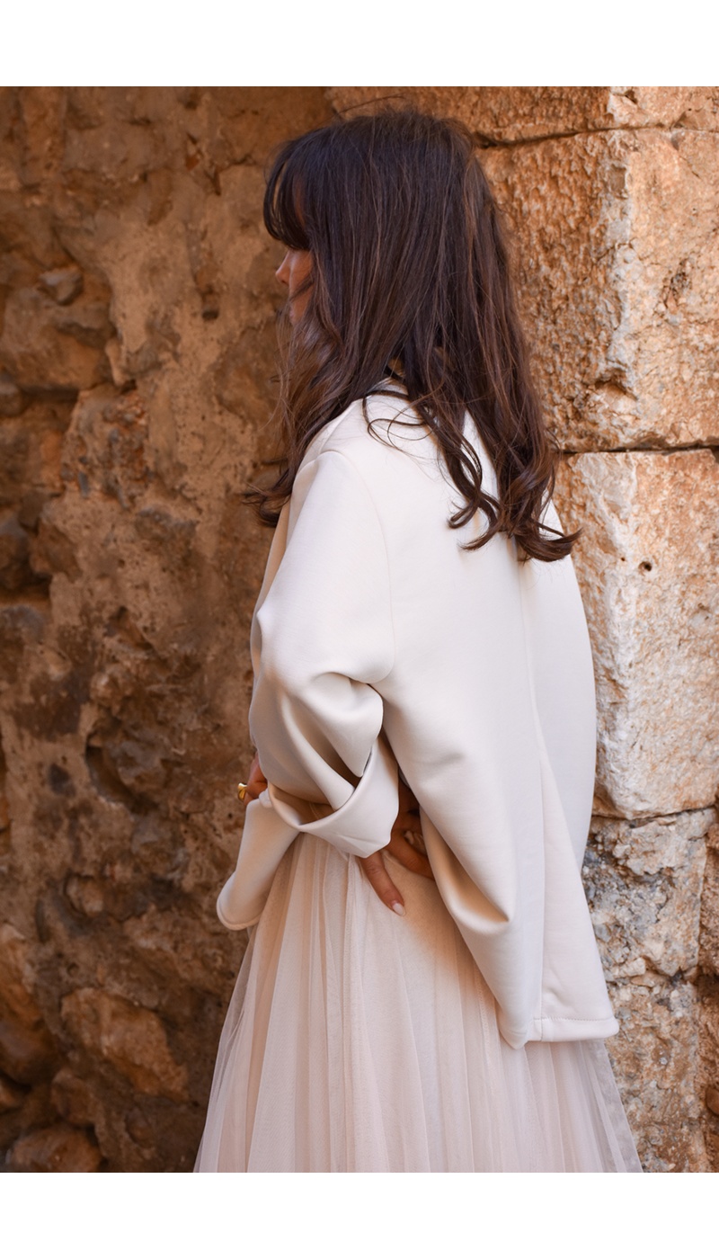 L.3 DI LEI LIANGLIANG  ECRU VESTES FEMME