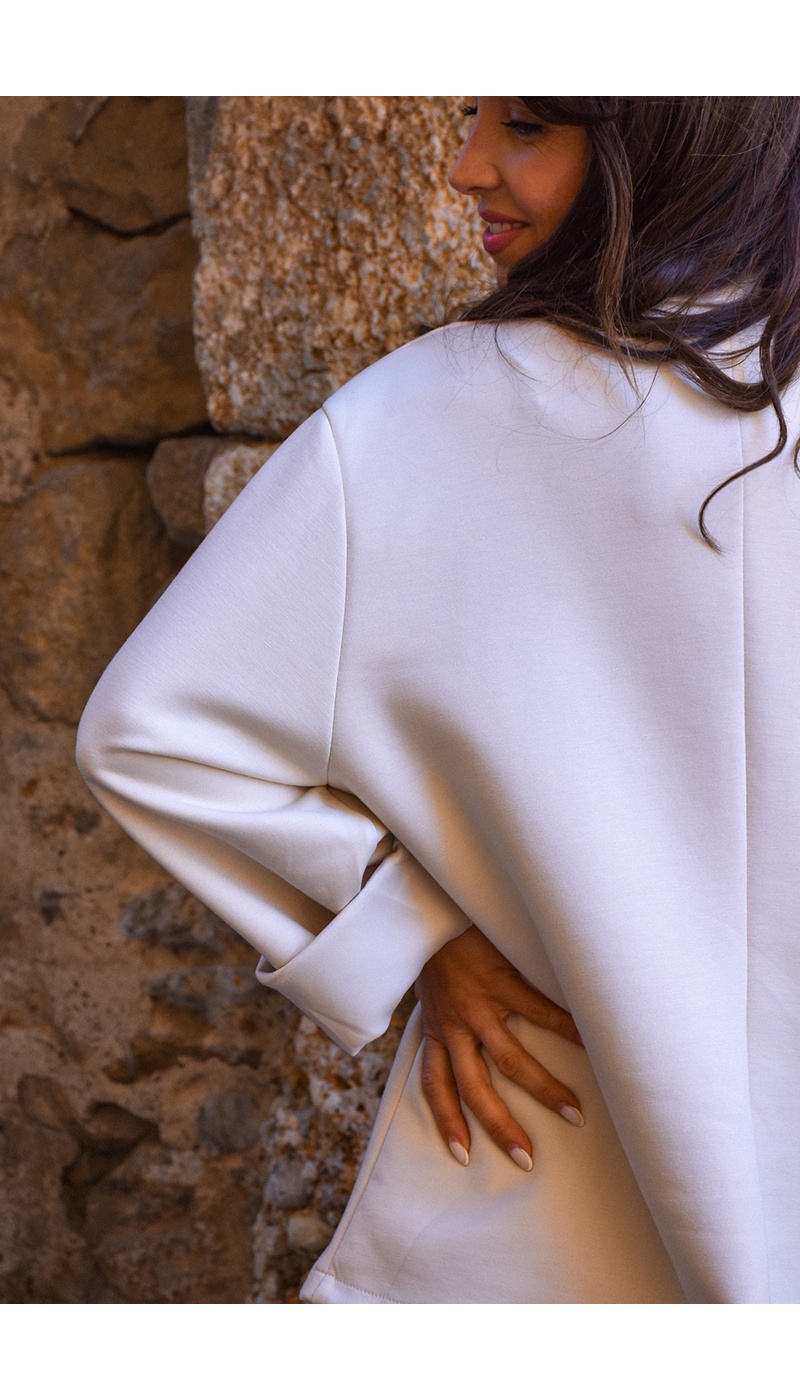 L.3 DI LEI LIANGLIANG  ECRU VESTES FEMME