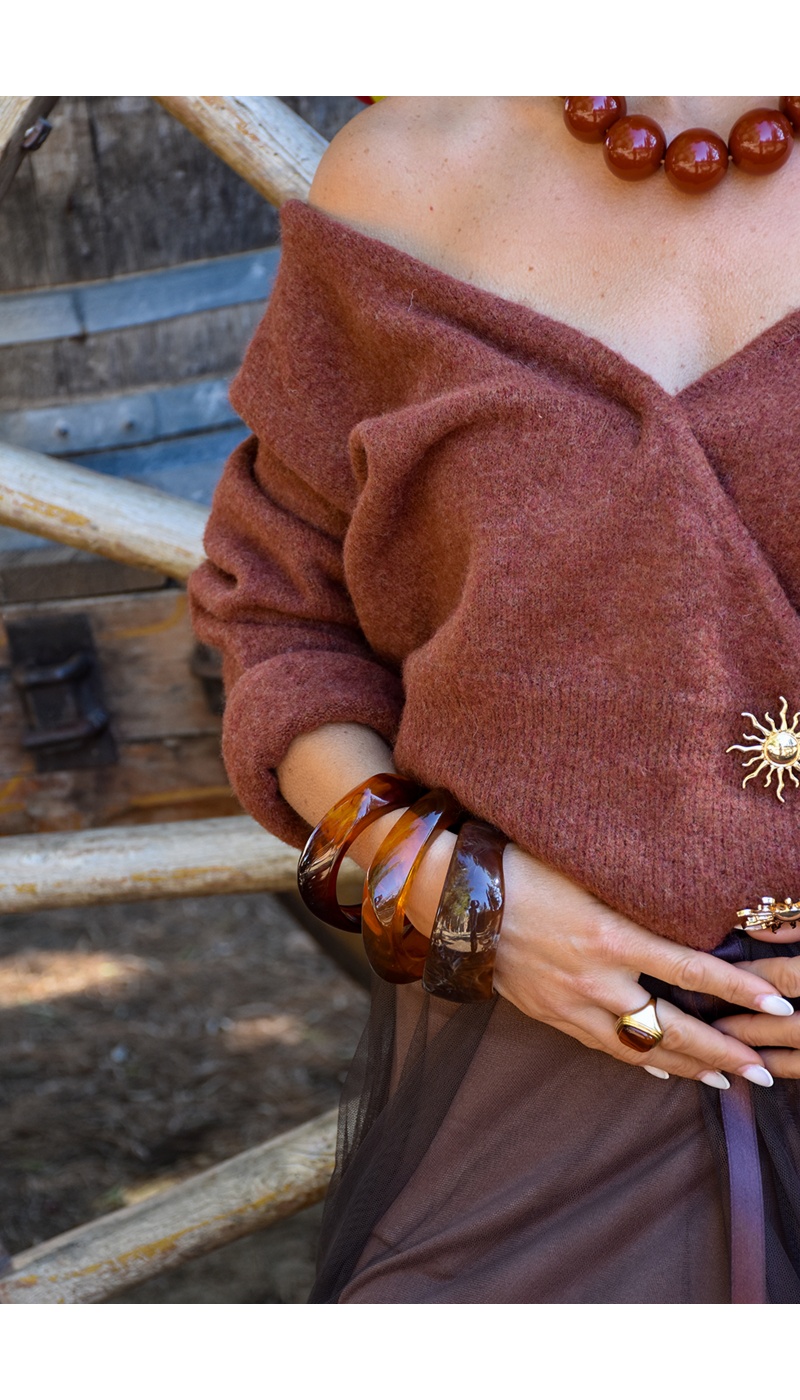 Pull Maille Rouille LOUISE