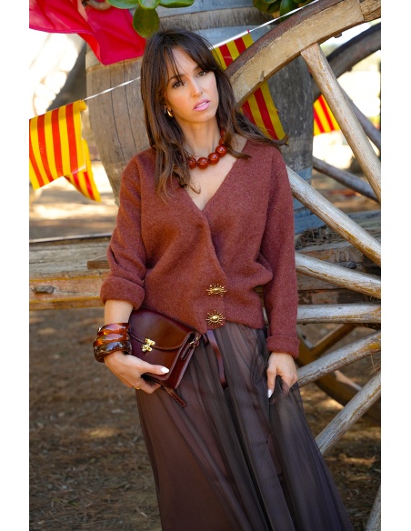 Pull Maille Rouille LOUISE