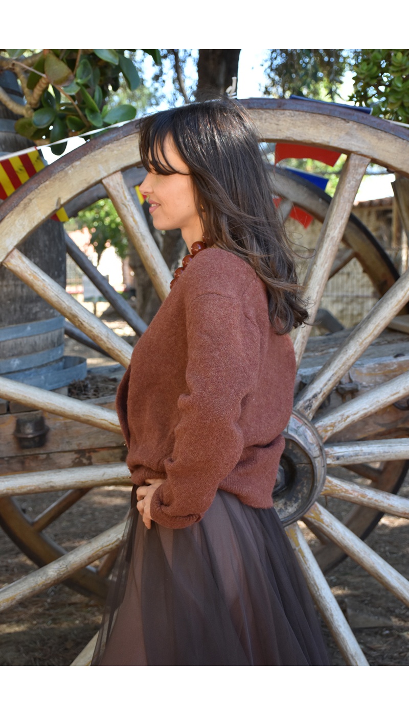 Pull Maille Rouille LOUISE