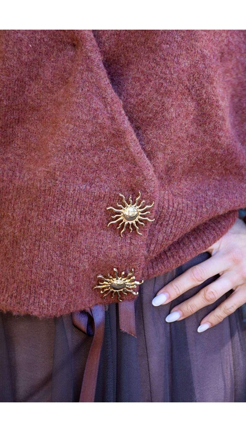 Pull Maille Rouille LOUISE