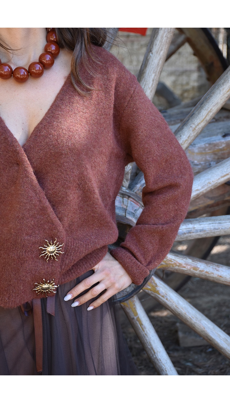 Pull Maille Rouille LOUISE
