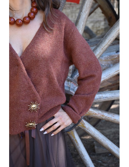 Pull Maille Rouille LOUISE