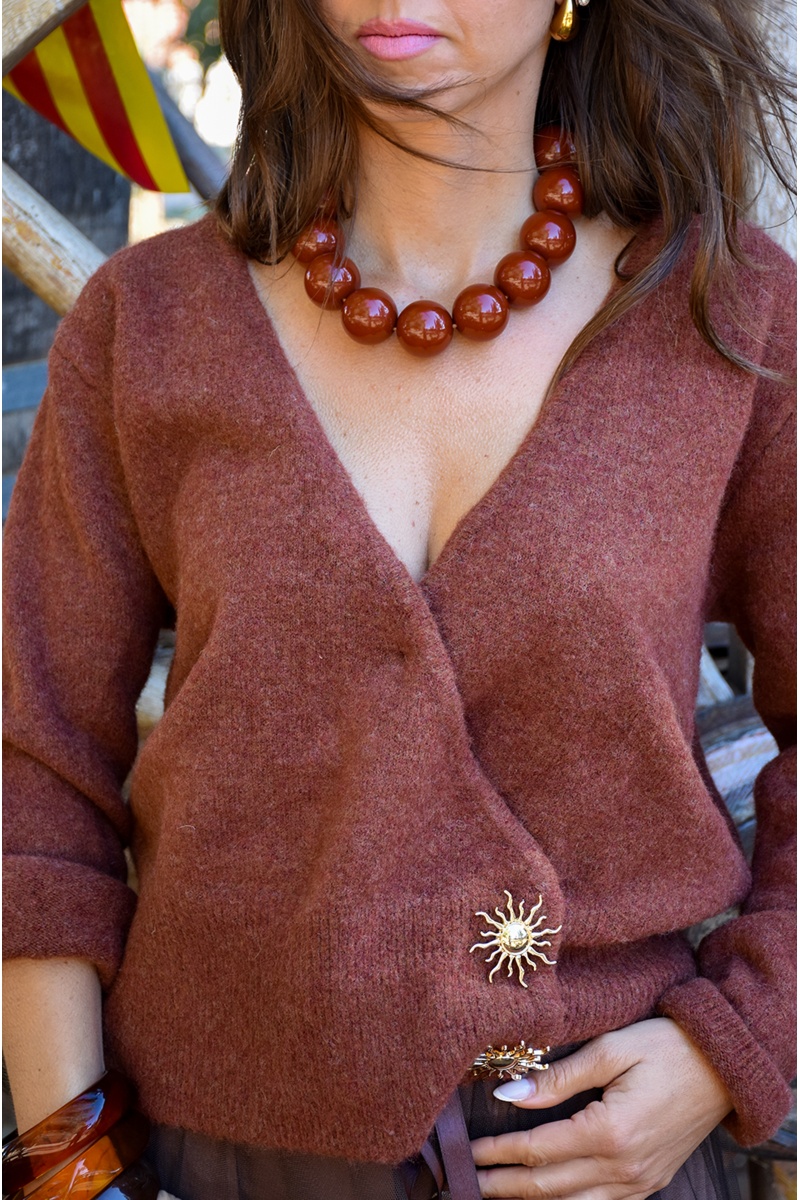 Collier Perle Rouille MANON 2