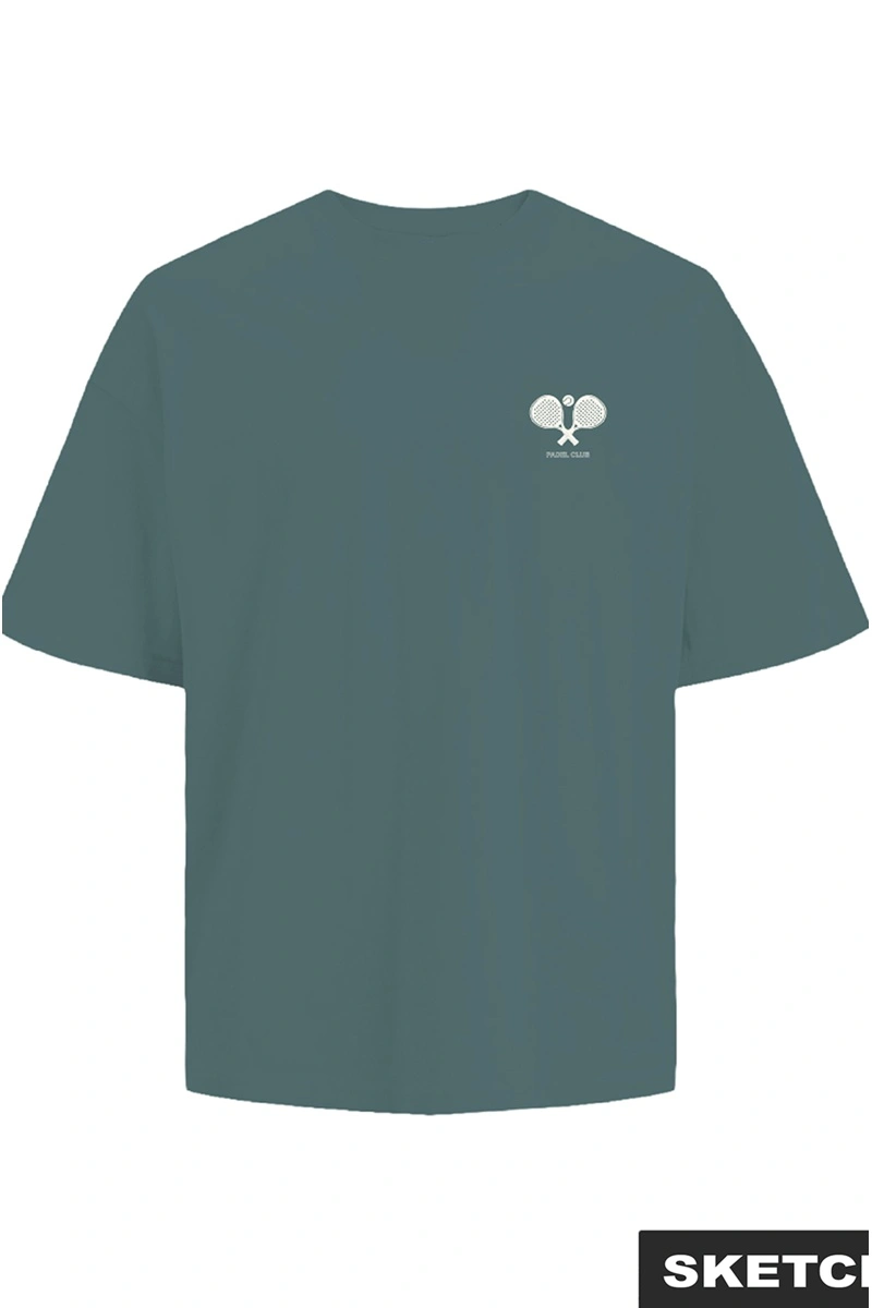 Tee Shirt Padel Turquoise JORCPH