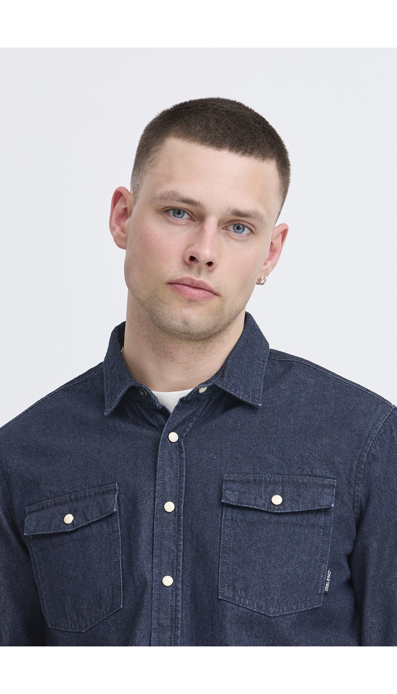 BHDARGO Raw Denim Shirt BLEND - 4 | TOPS