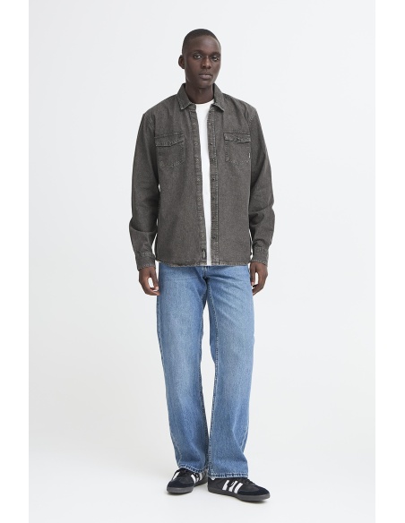 Camisa vaquera gris BHDARGO BLEND - 1 | TOPS