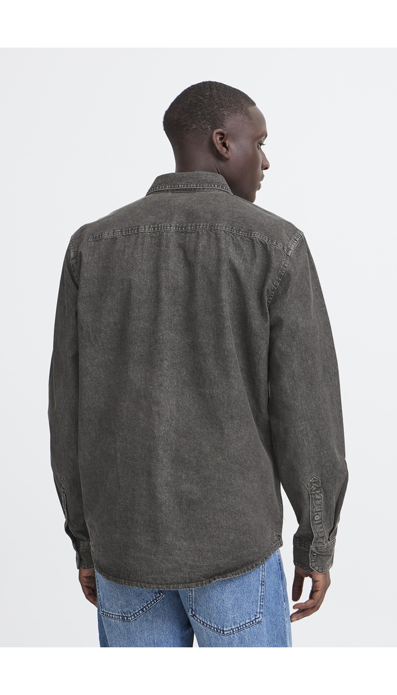 Camicia di jeans grigio BHDARGO BLEND - 3 | TOP