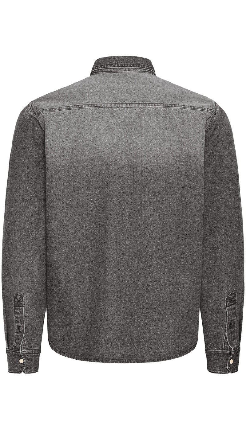 Camisa Jeans Cinza BHDARGO BLEND - 7 | TOPS