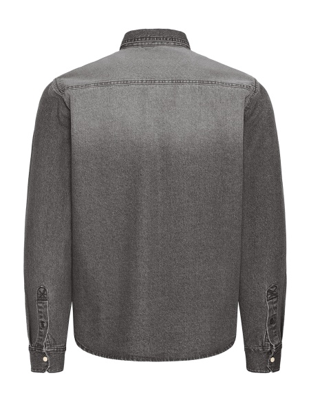 BHDARGO Grey Denim Shirt BLEND - 7 | TOPS