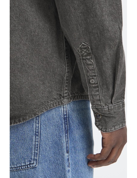 BHDARGO Grey Denim Shirt BLEND - 5 | TOPS