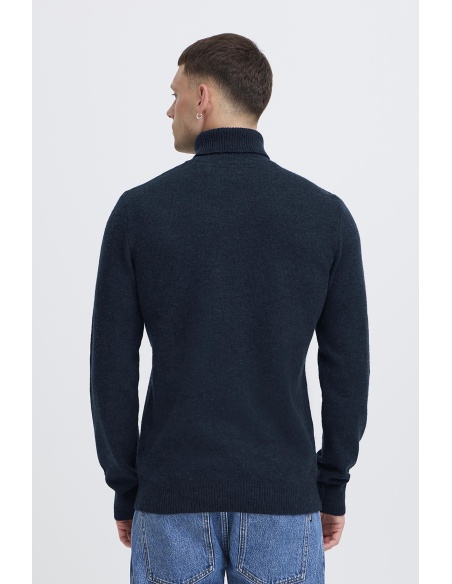 Jersey de cuello alto azul marino BHBRANK BLEND - 3 | TOPS