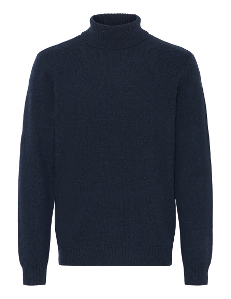 Marineblauer Rollkragenpullover BHBRANK BLEND - 5 | TOPS