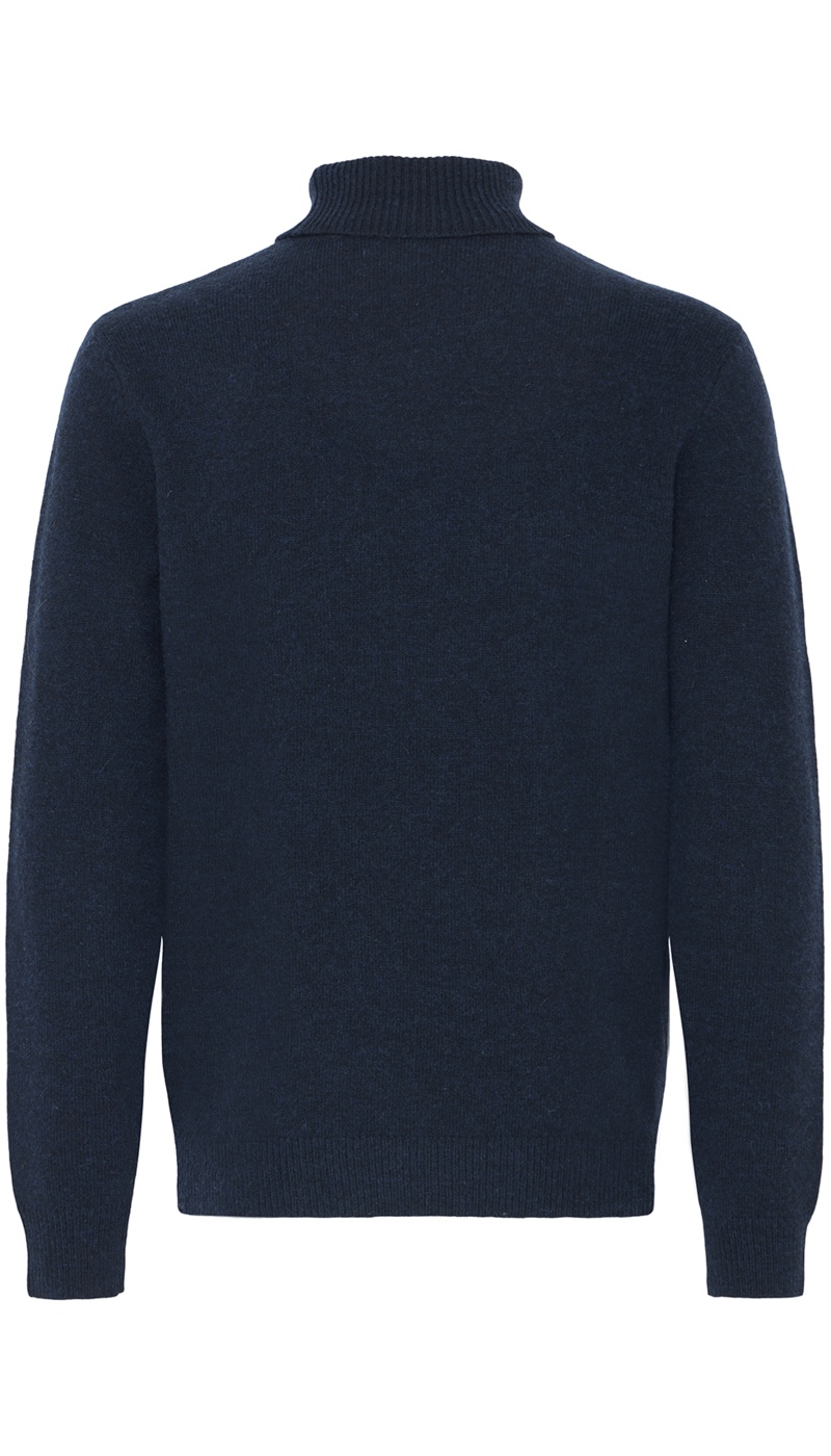 Marineblauer Rollkragenpullover BHBRANK BLEND - 6 | TOPS