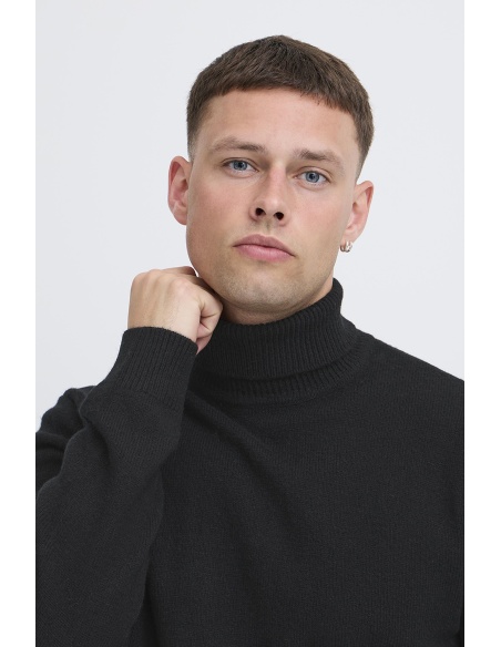 Black Turtleneck Sweater BHBRANK BLEND - 4 | TOPS