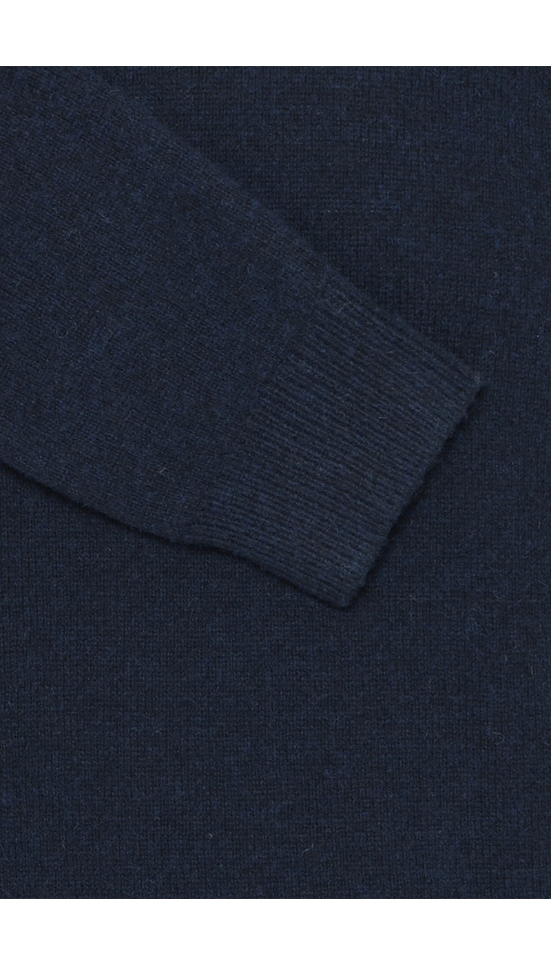 Navy Turtleneck Sweater BHBRANK BLEND - 7 | TOPS