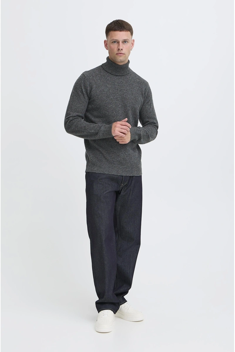 Pull Col Roule Gris BHBRANK