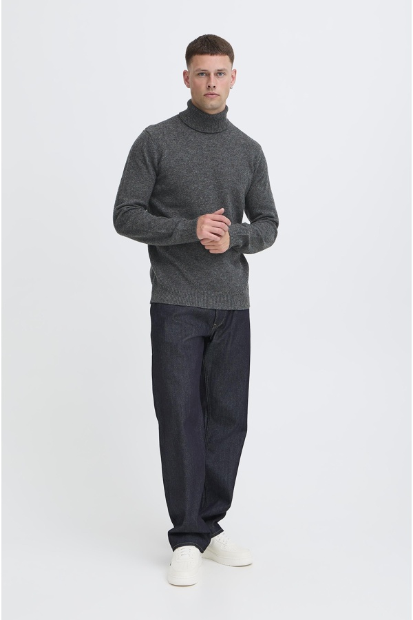 Jersey de cuello alto gris BHBRANK BLEND - 1 | TOPS