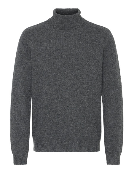 Grey Turtleneck Sweater BHBRANK BLEND - 6 | TOPS