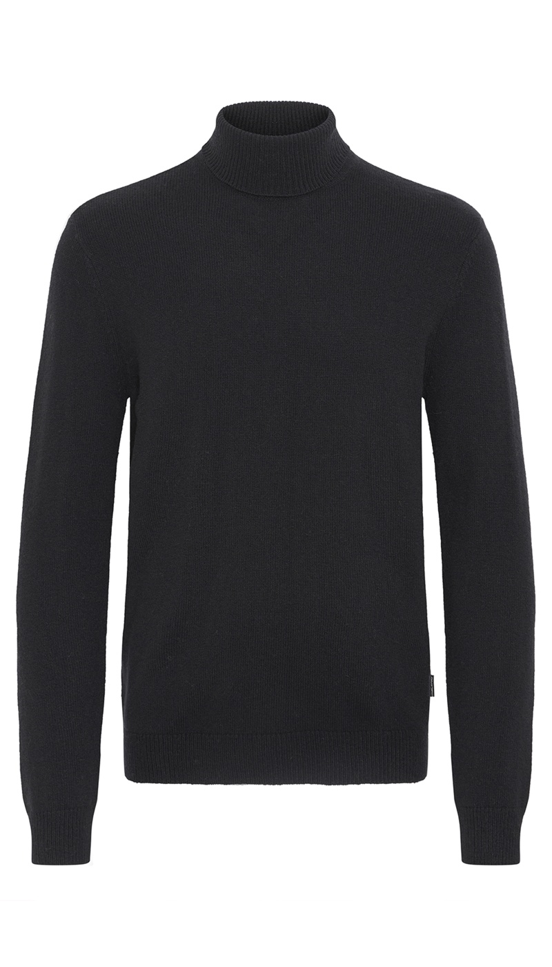 Suéter preto de gola alta mistura BHBRANK - 6 | TOPS