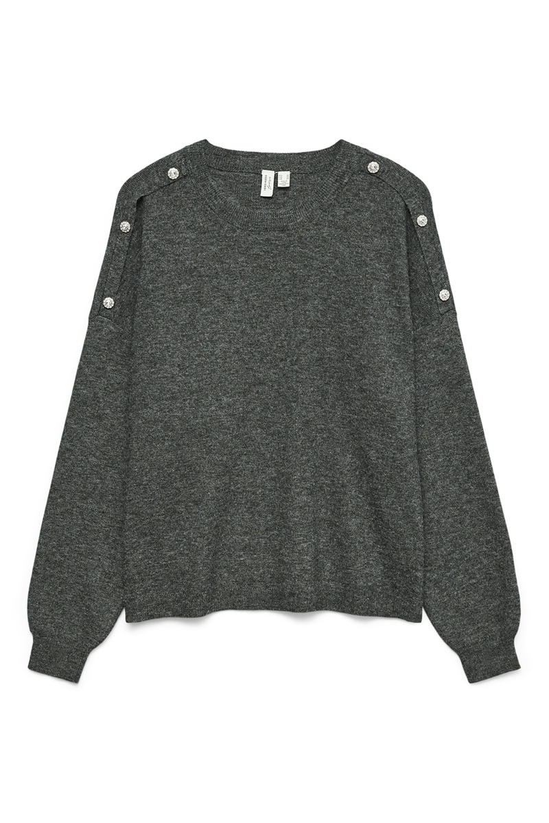 Pull Strass Gris VMJOYA