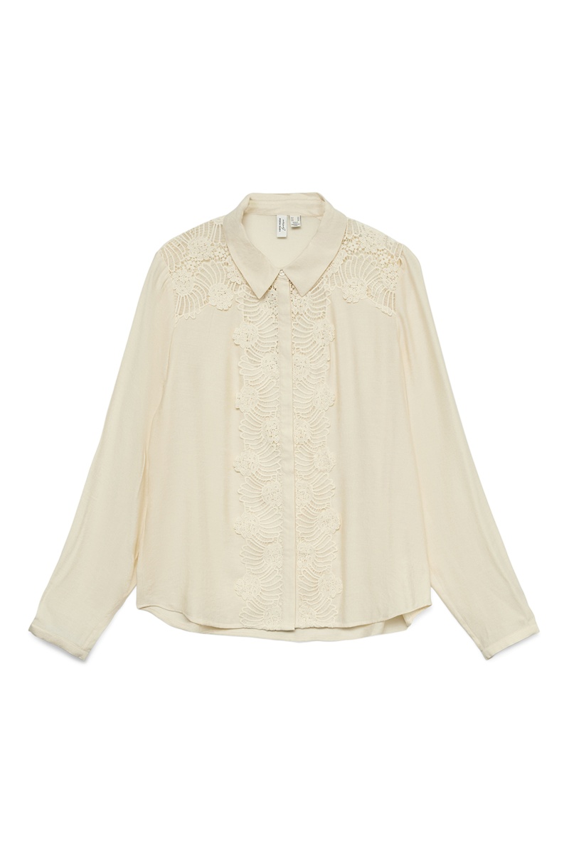 Chemise Dentelle Ecru VMHARLOW