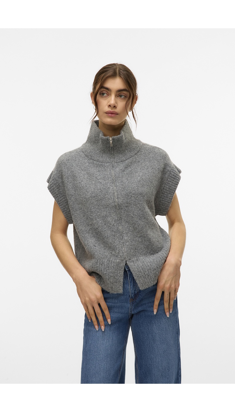 Pull Sans Manches Gris VMBANG