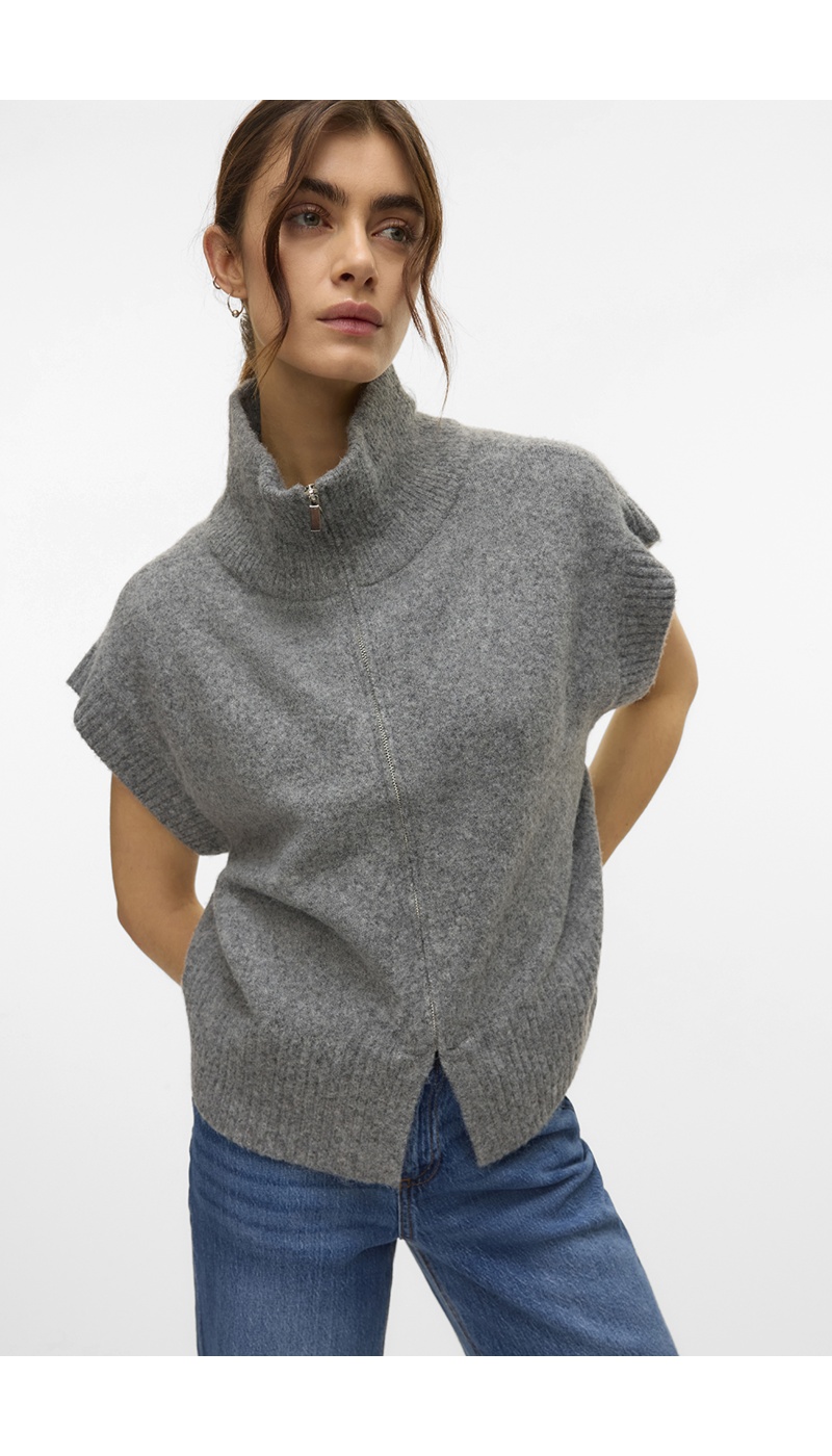 Pull Sans Manches Gris VMBANG