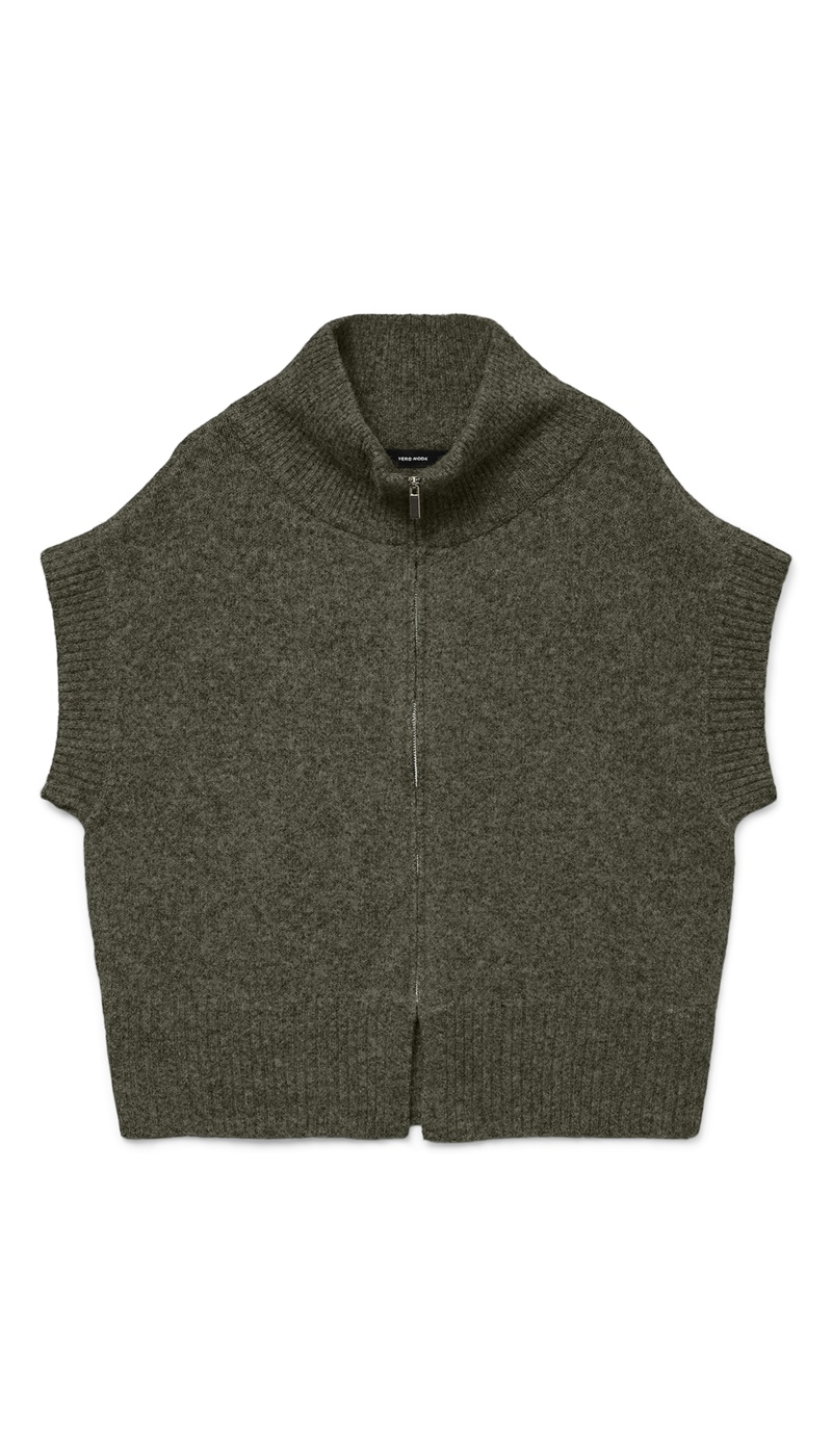 Pull Sans Manches Kaki VMBANG
