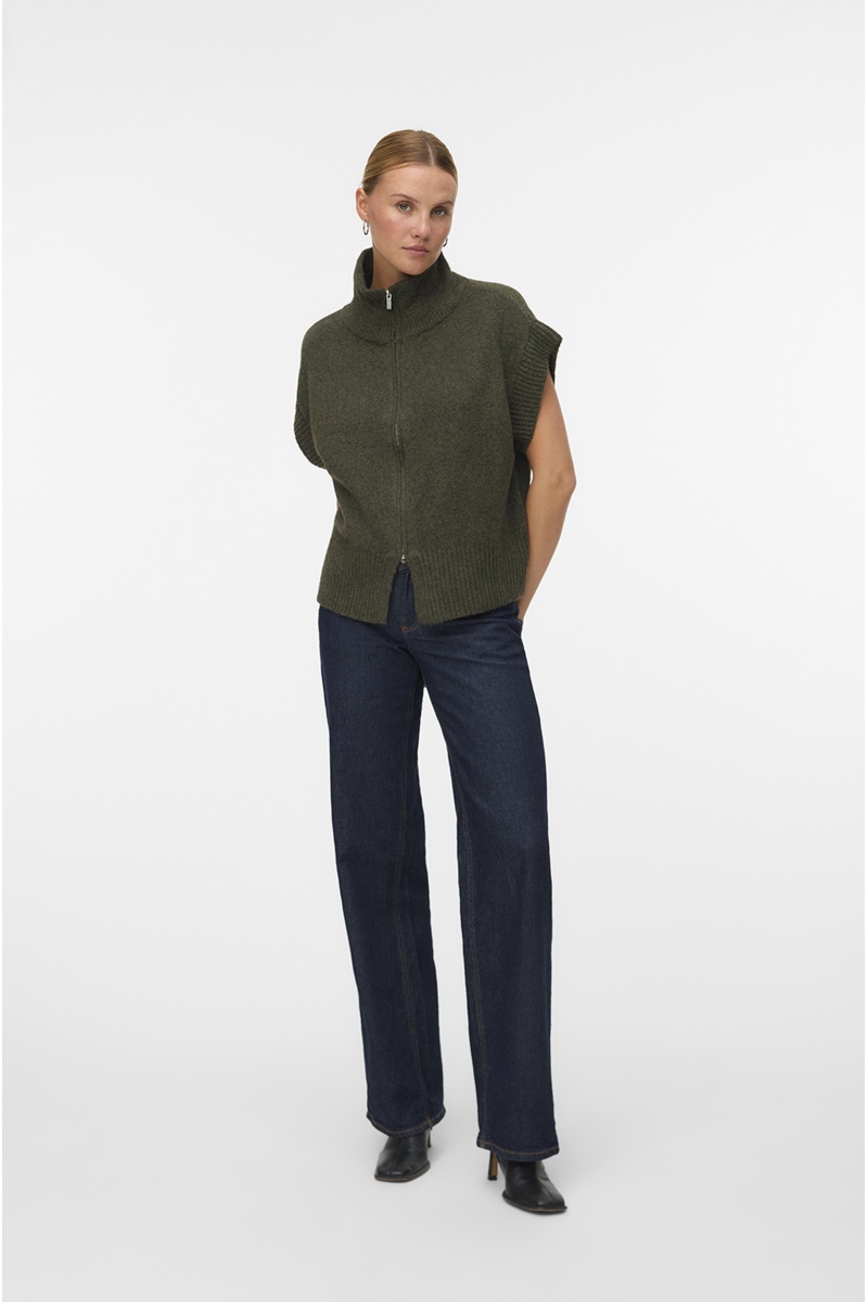 Pull Sans Manches Kaki VMBANG