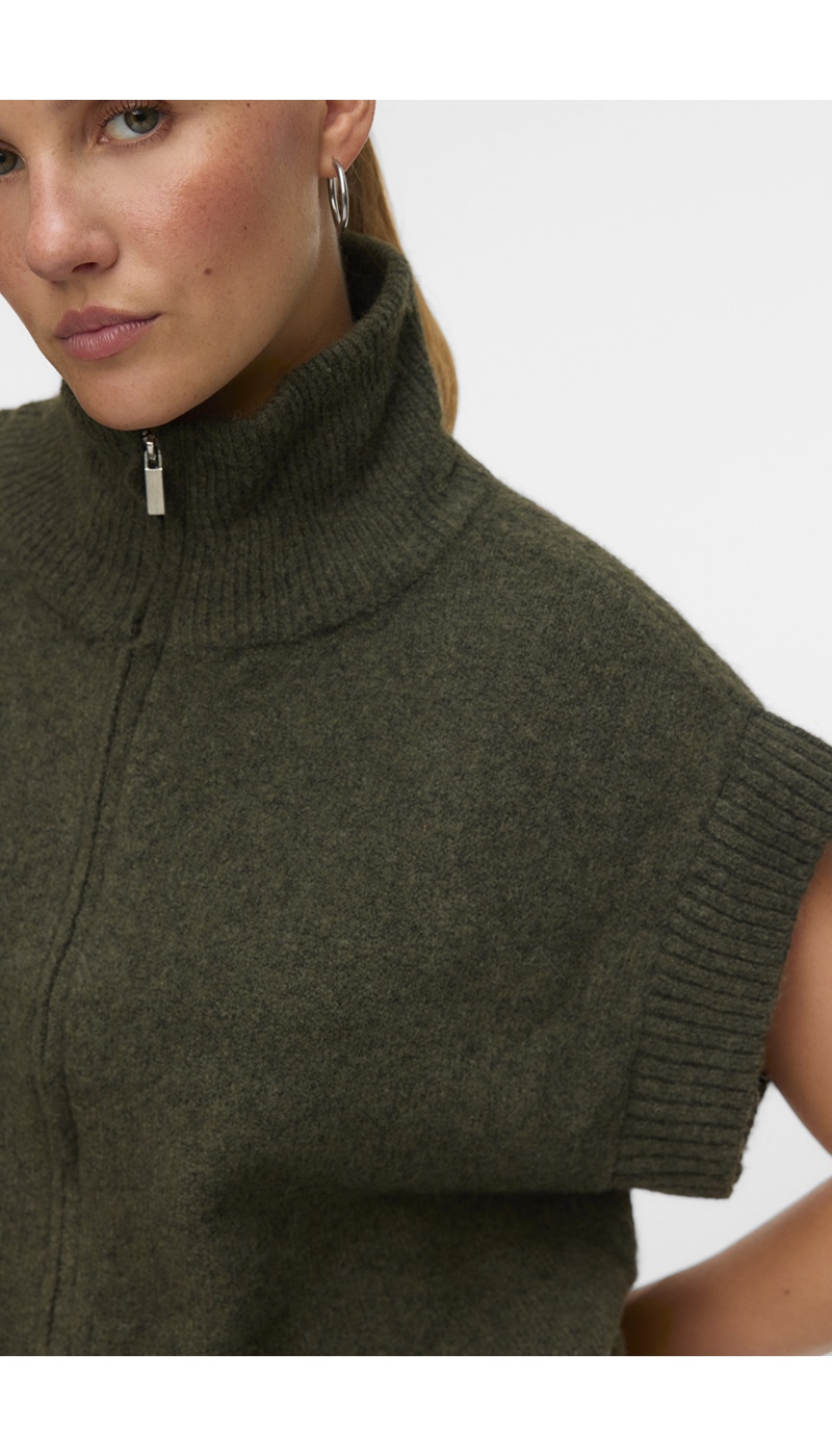 Pull Sans Manches Kaki VMBANG