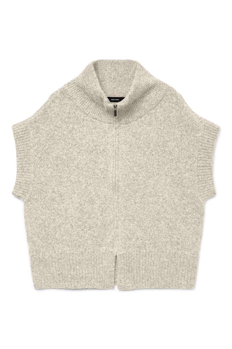 Pull Sans Manches Ecru VMBANG