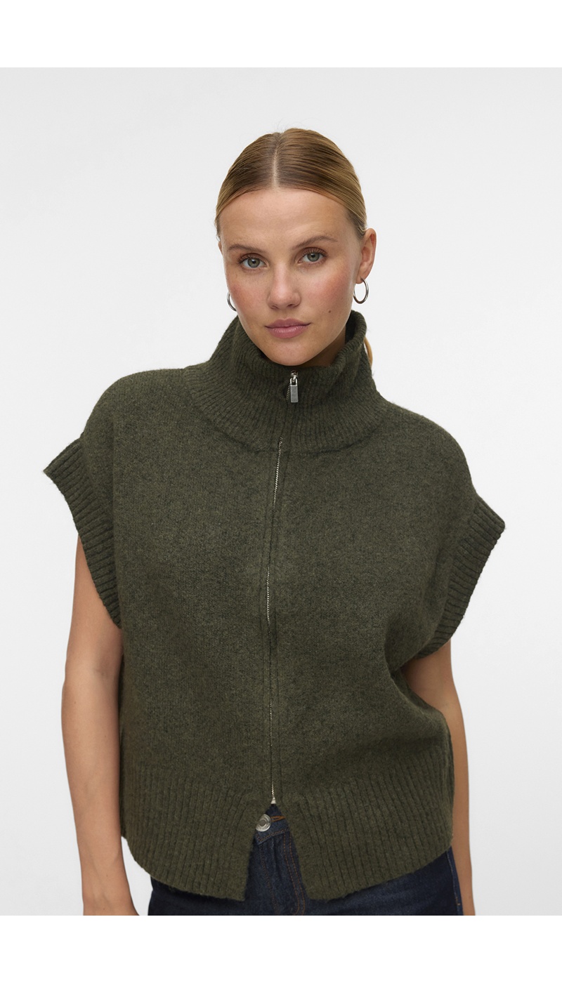 Pull Sans Manches Kaki VMBANG