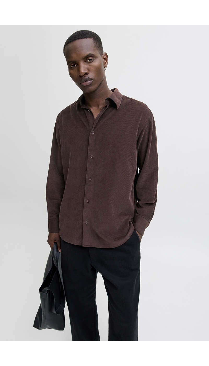 Braunes Rippenhemd JPRCCASCOT Jack&Jones - 4 | TOPS