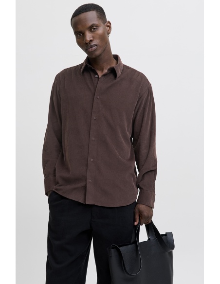 Braunes Rippenhemd JPRCCASCOT Jack&Jones - 3 | TOPS