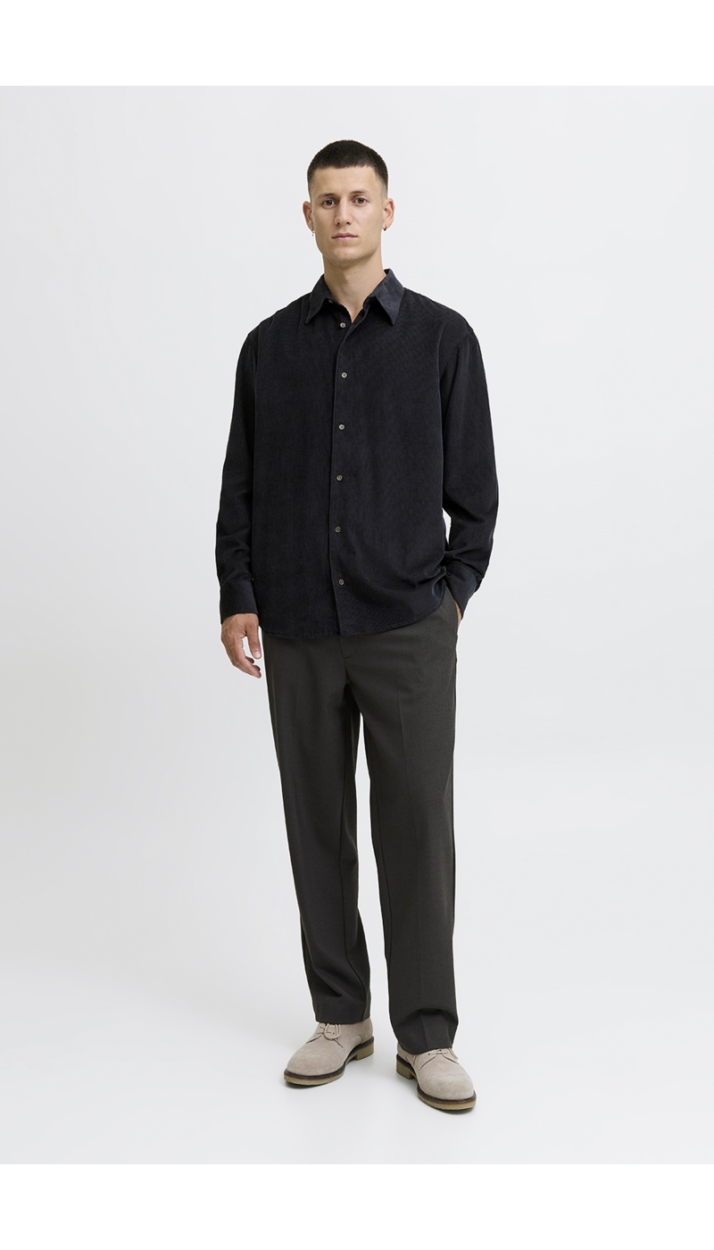 Navy Ribbed Shirt JPRCCASCOT Jack&Jones - 1 | TOPS