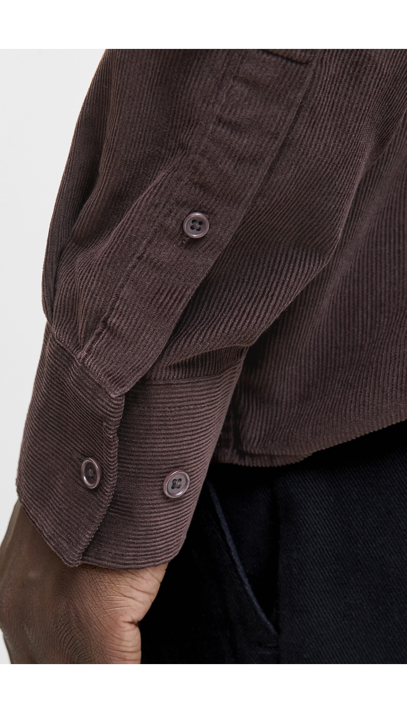 Brown Ribbed Shirt JPRCCASCOT Jack&Jones - 6 | TOPS
