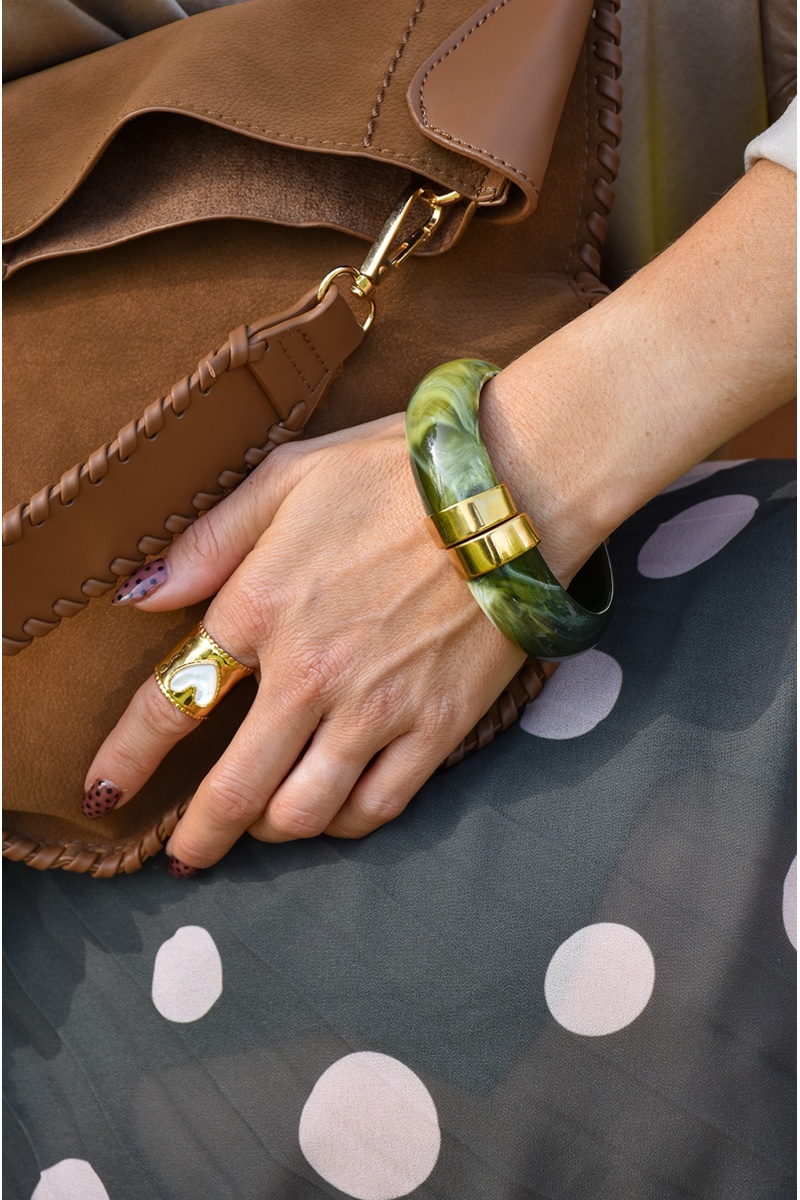 Jonc Doré Kaki ALICIA