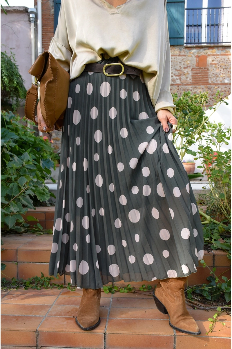 senes PLISSE KAKI JUPES FEMME